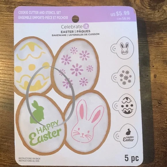 Celebrate IT Easter Cookie Cutter and Stencil Kit. - Picture 1 of 3